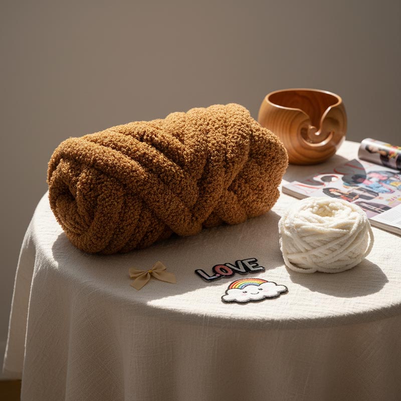 Sợi Chenille lông cừu Chunky 3cm